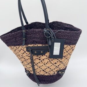Balenciaga Raffia Panier